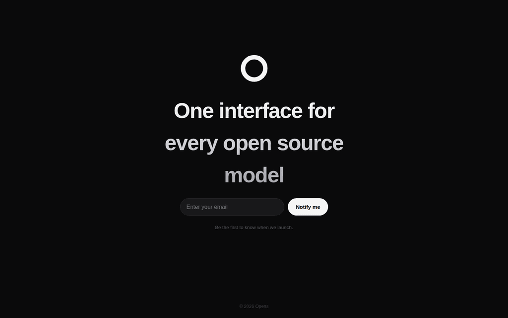 Opens